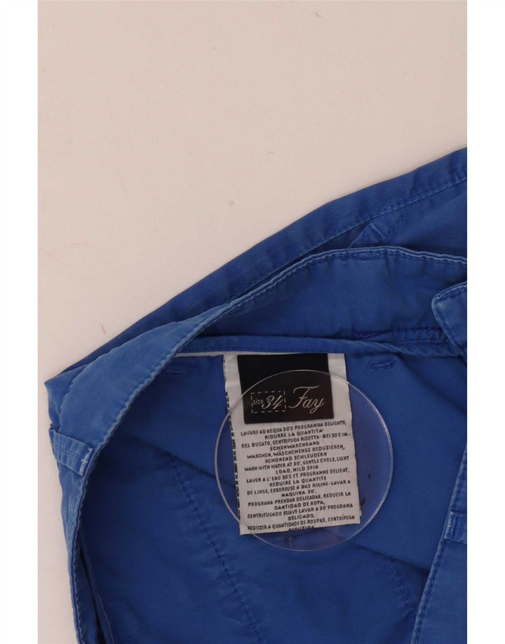 Męskie spodenki Chino Fay W34, duże, niebieskie, bawełniane
