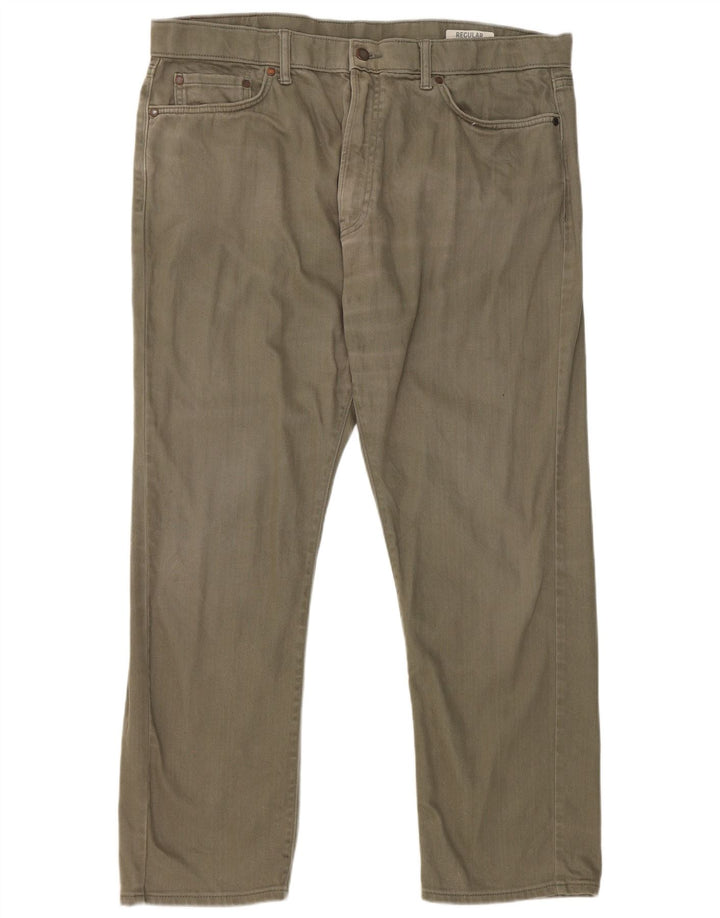 Marks & Spencer Damskie jeansy Regular Straight W38 L29 Zielone bawełniane