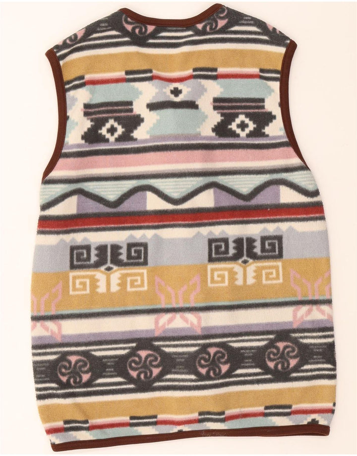 NEW FAST Womens Fleece Gilet EU 36/38 Small Multicoloured Fair Isle Vintage New Fast and Second-Hand New Fast from Messina Hembry 