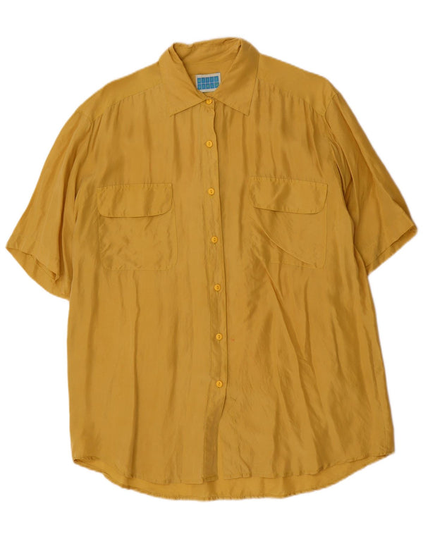 Damska koszula z krótkim rękawem Witty Girl Longline UK 10 Small Yellow