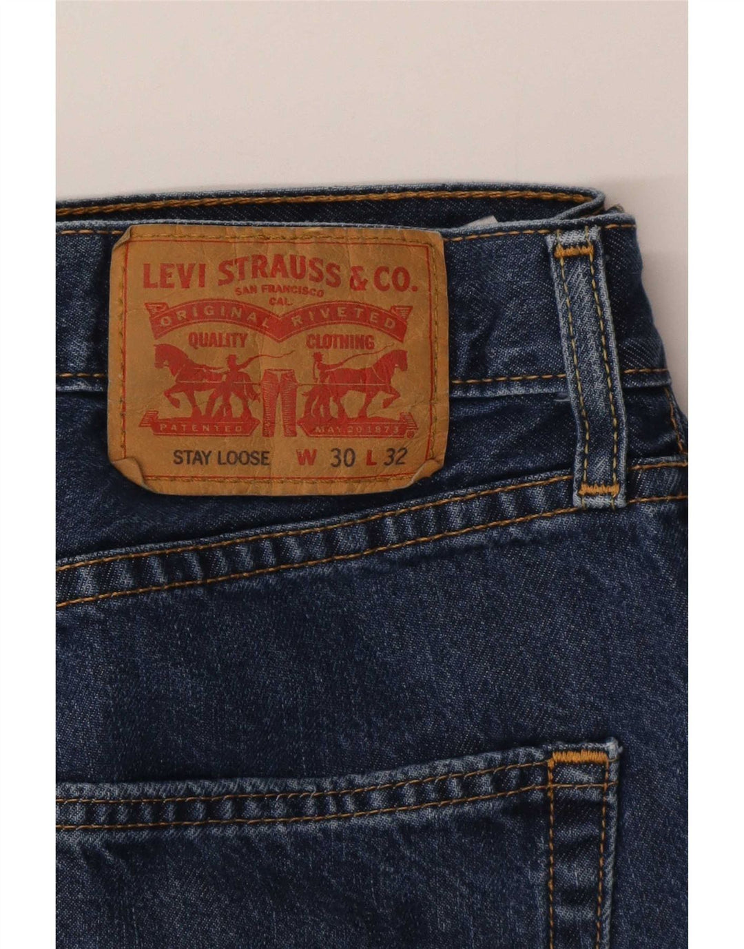 Męskie luźne dżinsy Levi's W30 L32 Niebieskie bawełniane