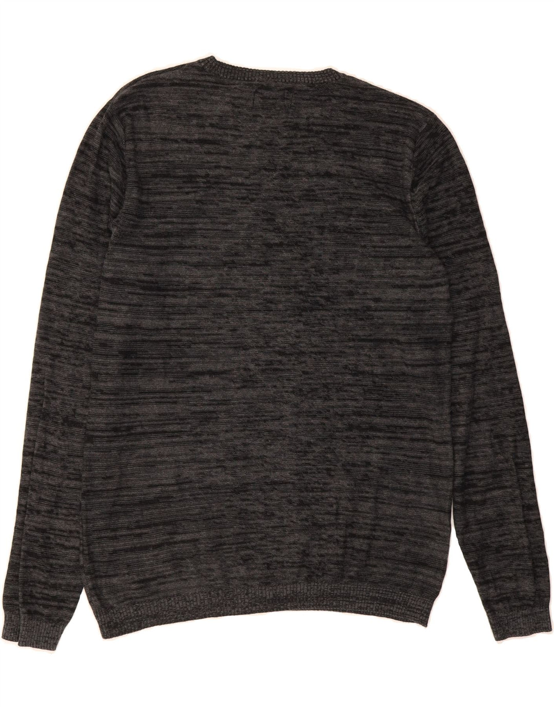 JACK & JONES Mens Crew Neck Jumper Sweater Medium Grey Flecked Vintage Jack & Jones and Second-Hand Jack & Jones from Messina Hembry 