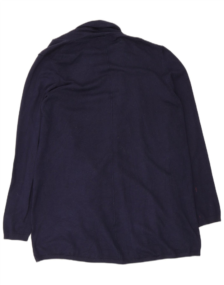 Sweter damski Zara z otwartym kardiganem UK 12, średni granatowy
