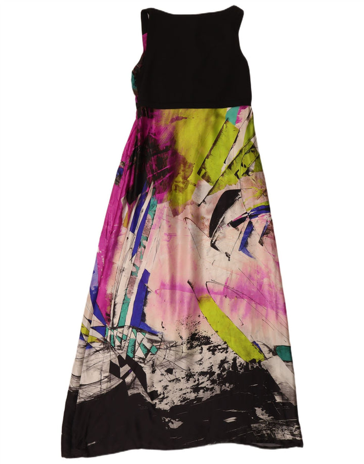 Damska sukienka maxi w stylu vintage w abstrakcyjny wzór IT 44 Średnia wielobarwna