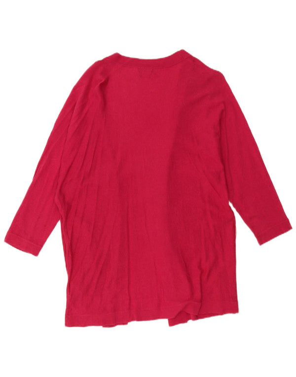 Damski sweter rozpinany Massimo Dutti z rękawem 3/4, UK 14, średni róż