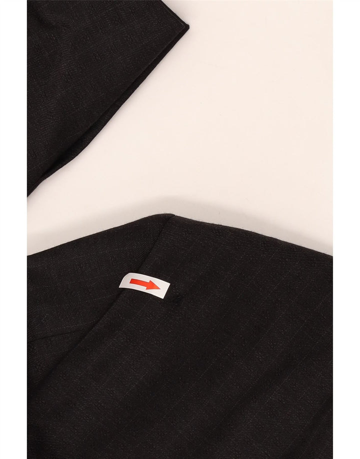 DOLCE & GABBANA Męska marynarka zapinana na 2 guziki, UK 38, średnia szara kratka