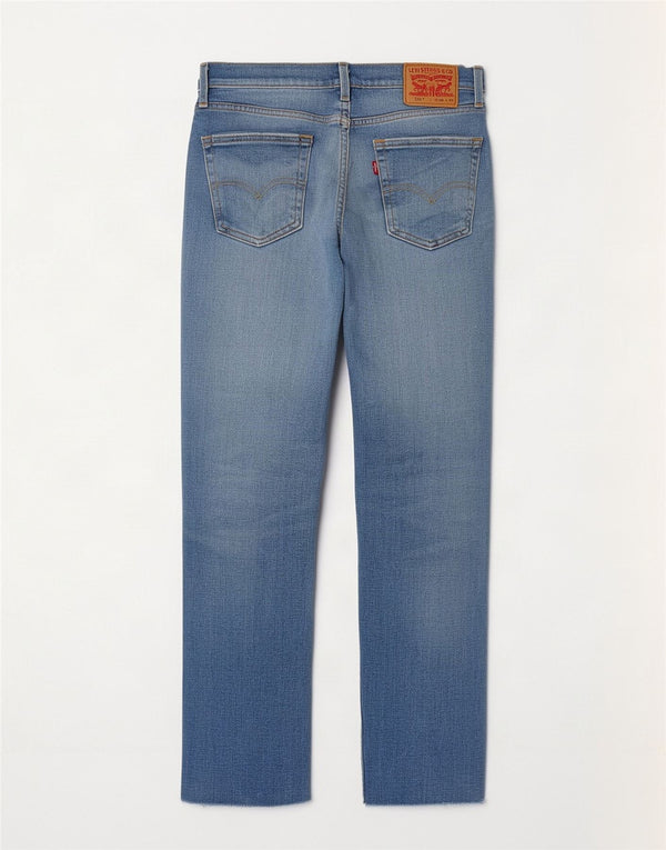 Damskie jeansy Levi's 514 w trudnej sytuacji W28 L30 Niebieskie