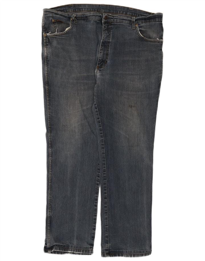 Męskie jeansy Wrangler Texas Stretch Straight W42 L29 Niebieskie, bawełniane