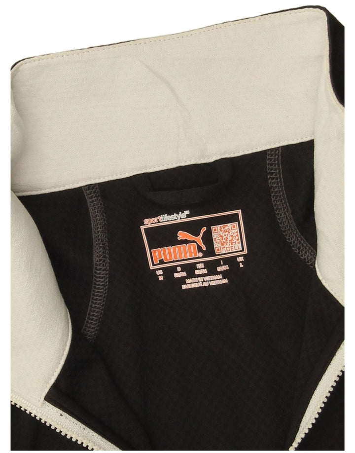 Męski dres Puma z zamkiem błyskawicznym, duży, czarny