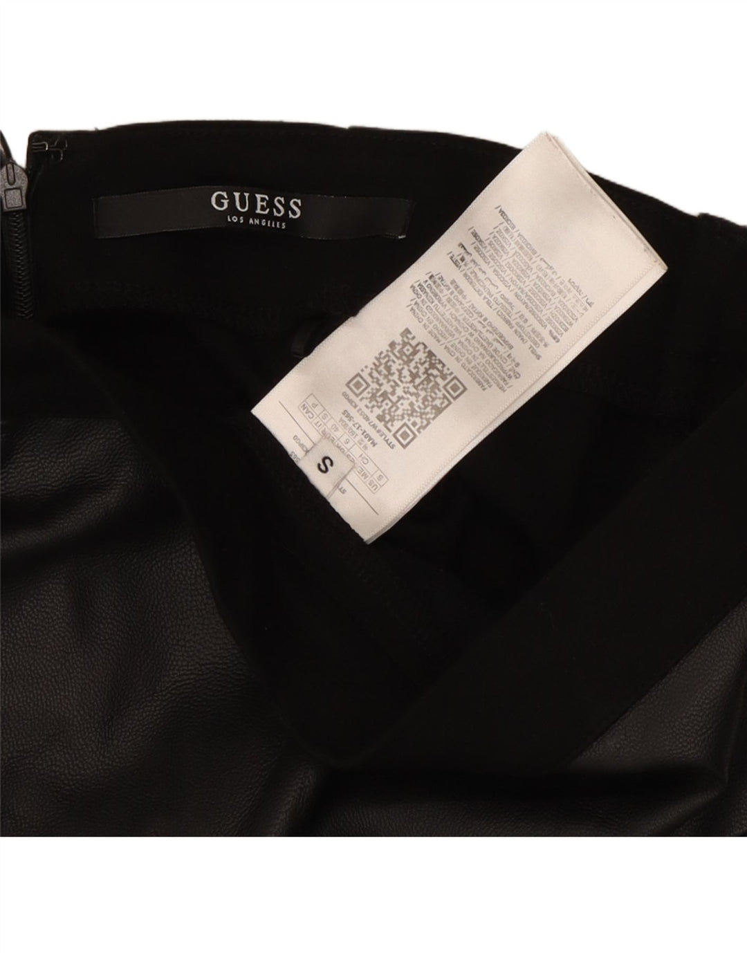 Damska spódnica ołówkowa GUESS UK 6 XS W26 Czarny poliester