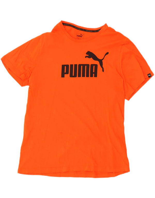 Męska koszulka z grafiką Puma XL, pomarańczowa, bawełniana