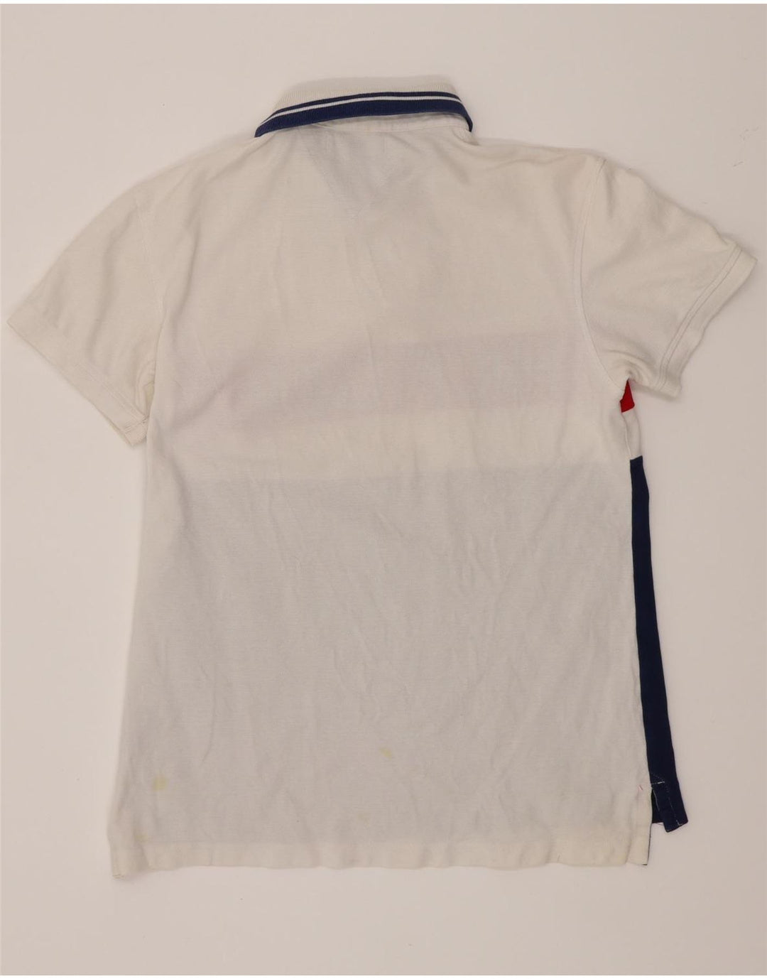 Męska koszulka polo Tommy Hilfiger z grafiką o dopasowanym kroju, w kolorze średniej bieli