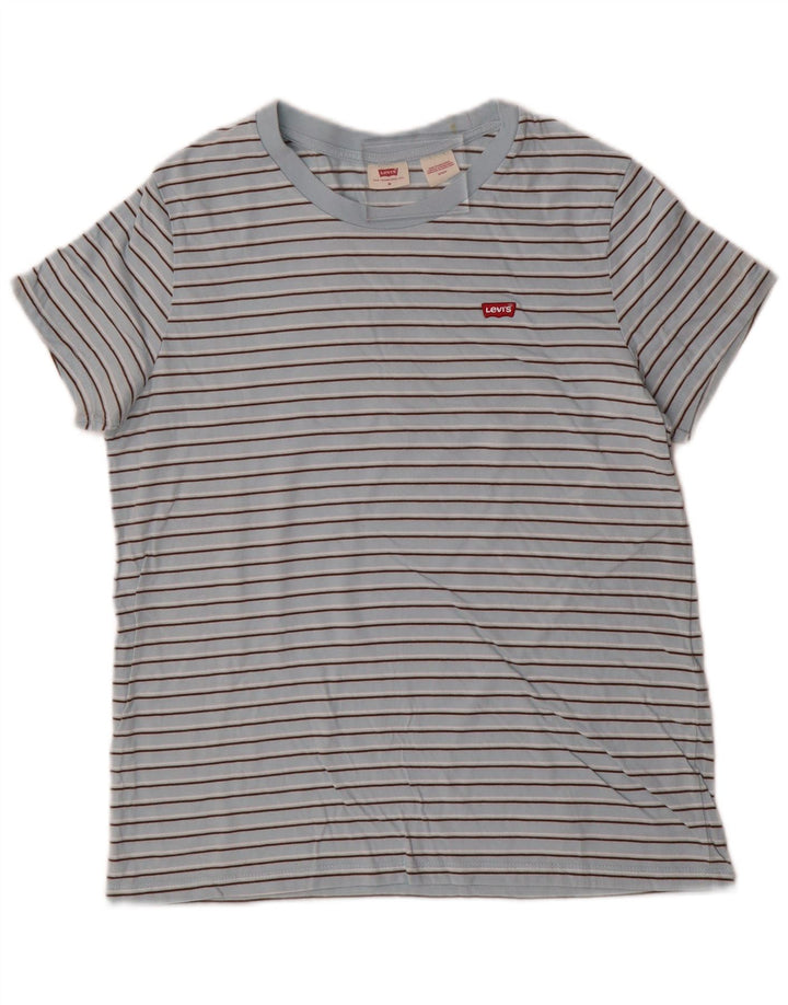 Męska koszulka Levi's Top, bawełniana w średnie niebieskie paski