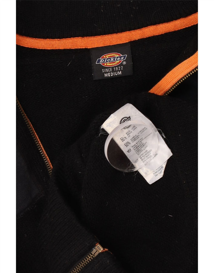 Męski sweter rozpinany Dickies z grafiką, wełniany, w kolorze średniej czarnej kolorystyki
