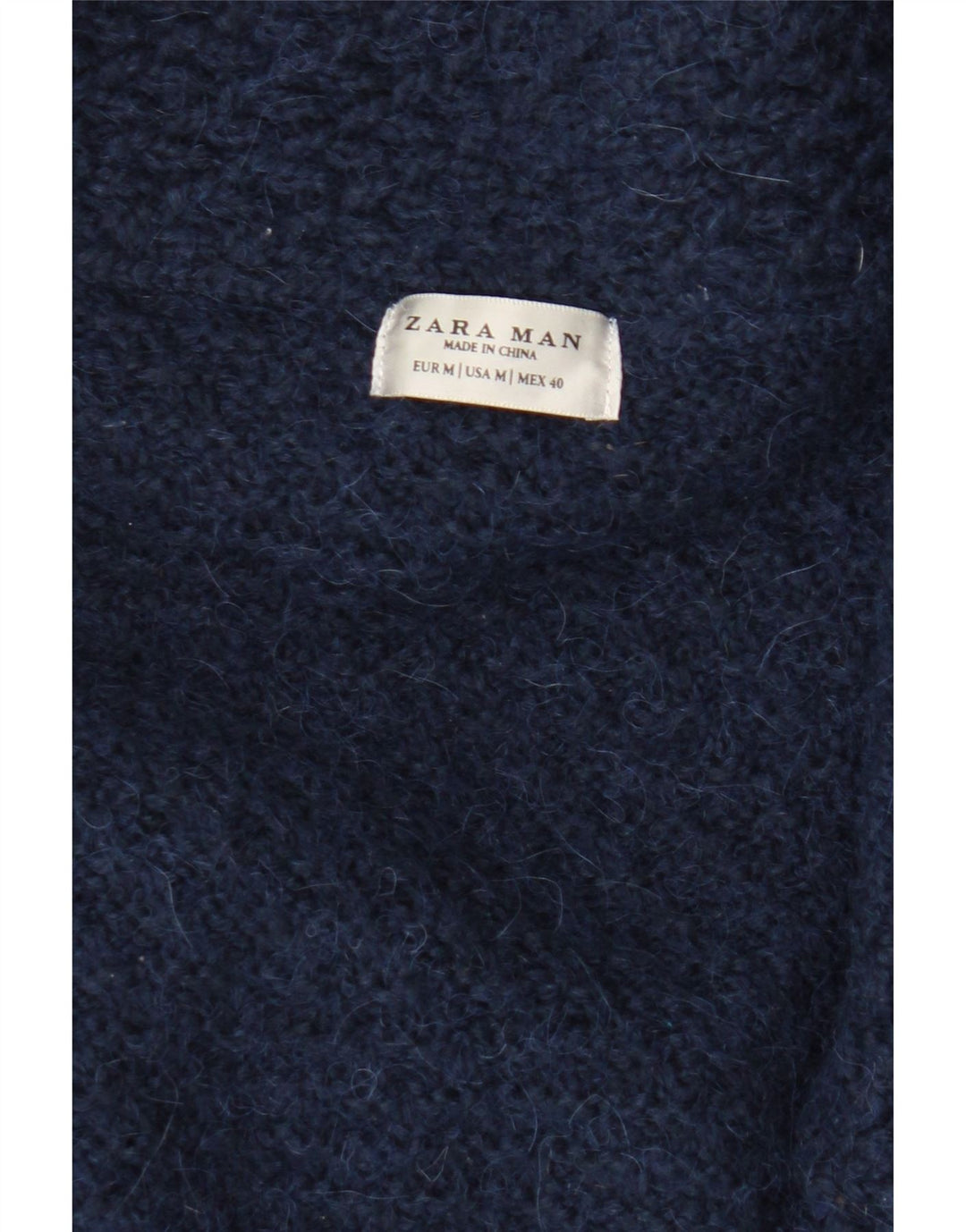 Sweter męski Zara w kolorze średniego granatu