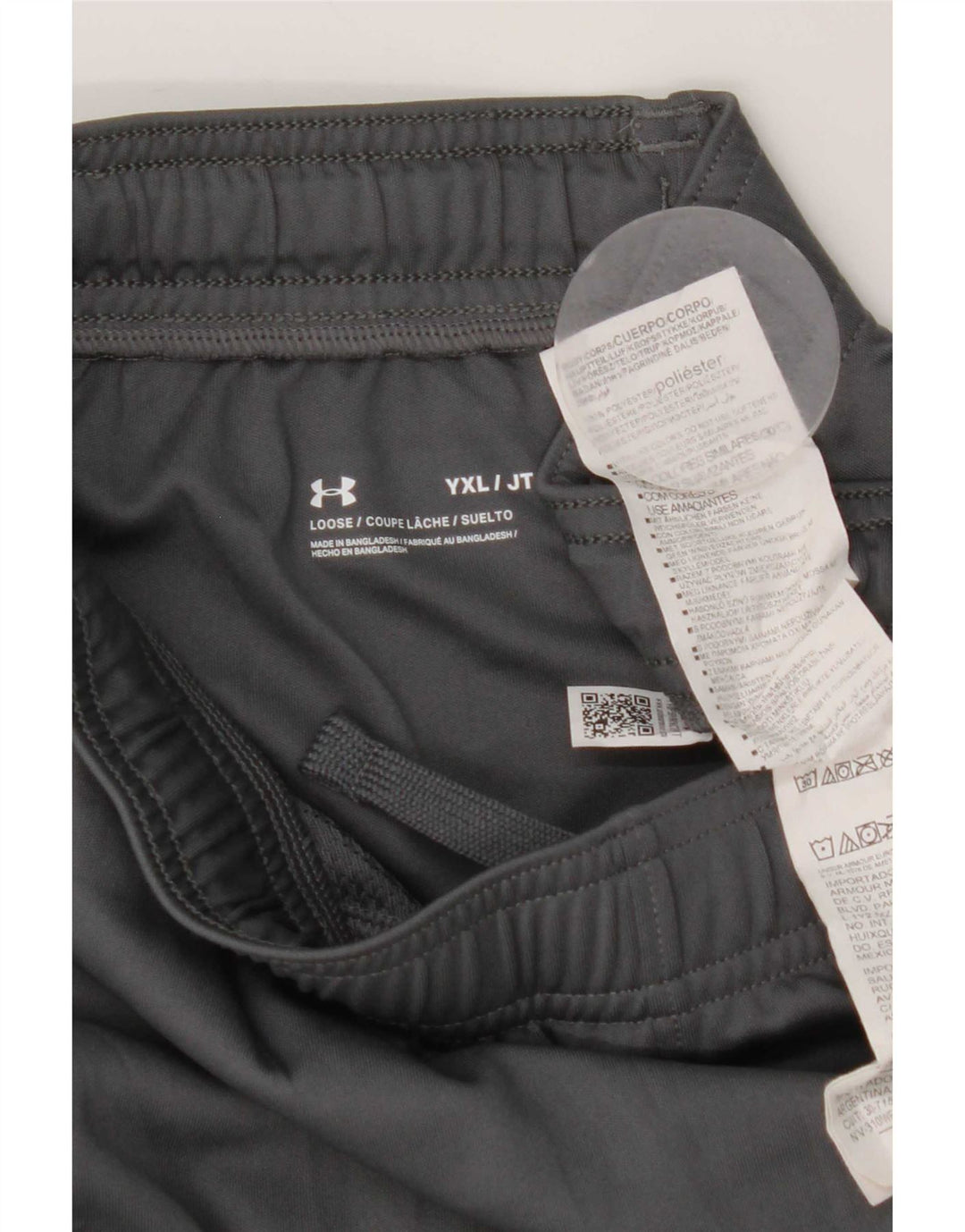 Chłopięce spodenki sportowe Under Armour 13-14 lat XL, szary poliester