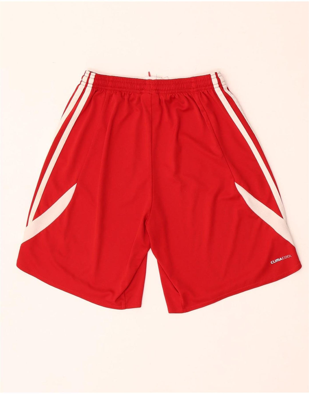 Adidas Męskie Spodenki sportowe Climacool XS Czerwony poliester z blokami kolorów