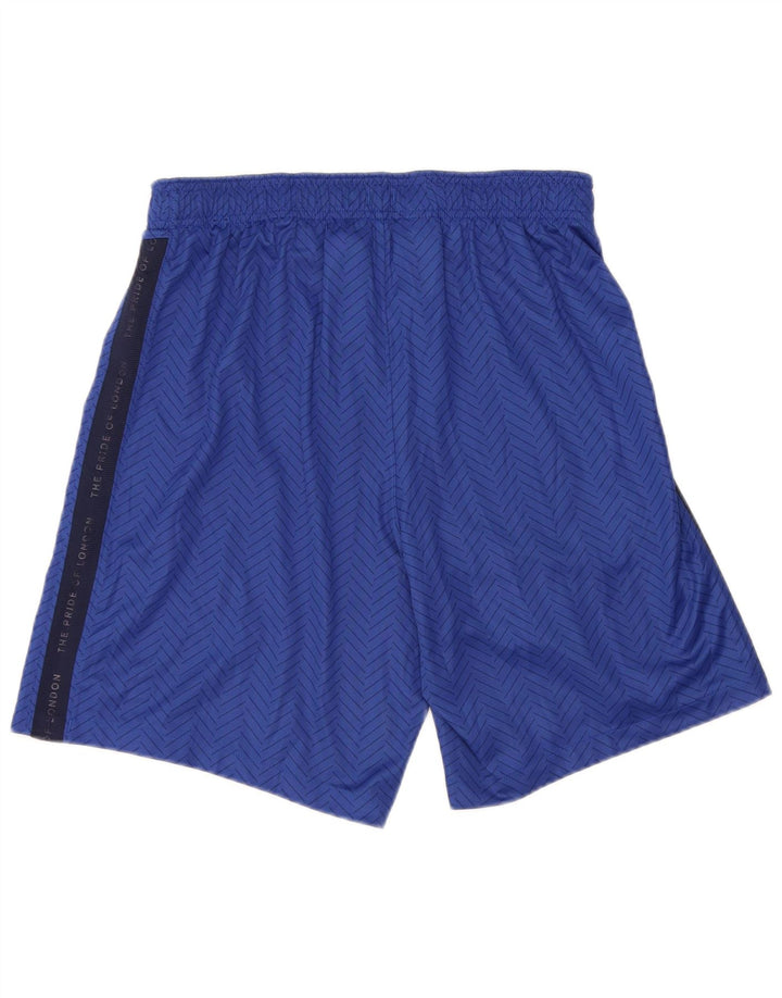 Męskie spodenki sportowe Nike Dri Fit Graphic, duży niebieski poliester z blokami kolorów