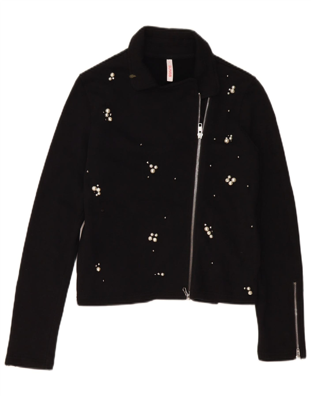 Sweter damski SUN68 UK 10, mały, czarny, bawełniany