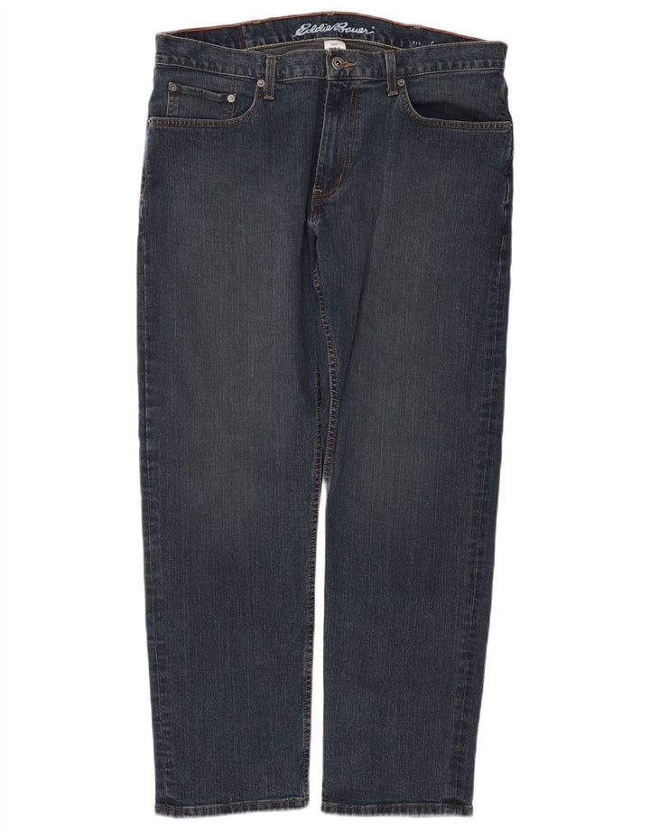 Męskie proste dżinsy EDDIE BAUER W36 L30 niebieskie