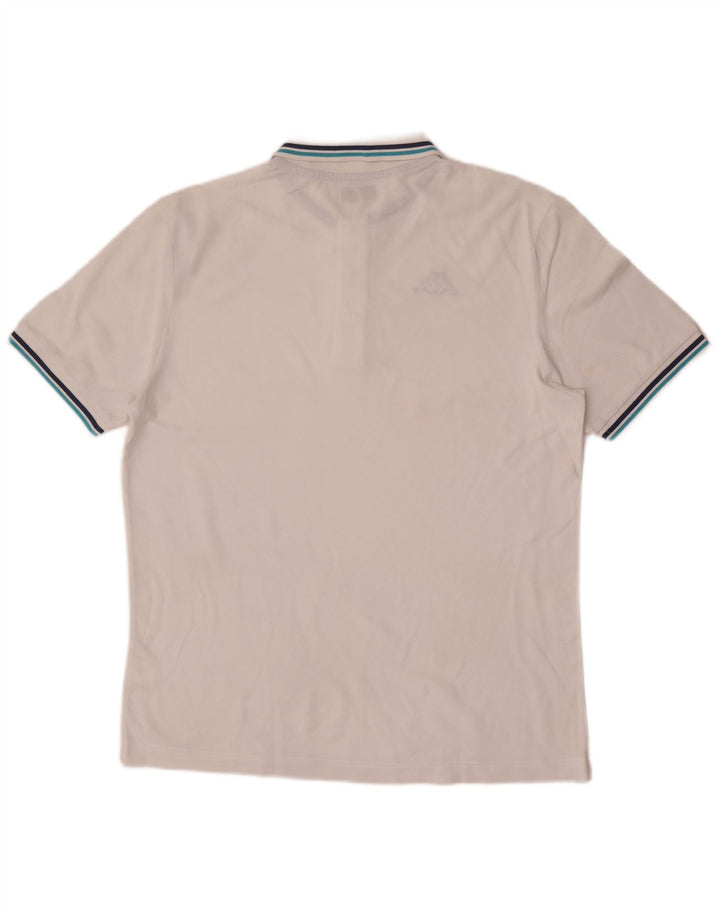 Męska koszulka polo Kappa XL, biała