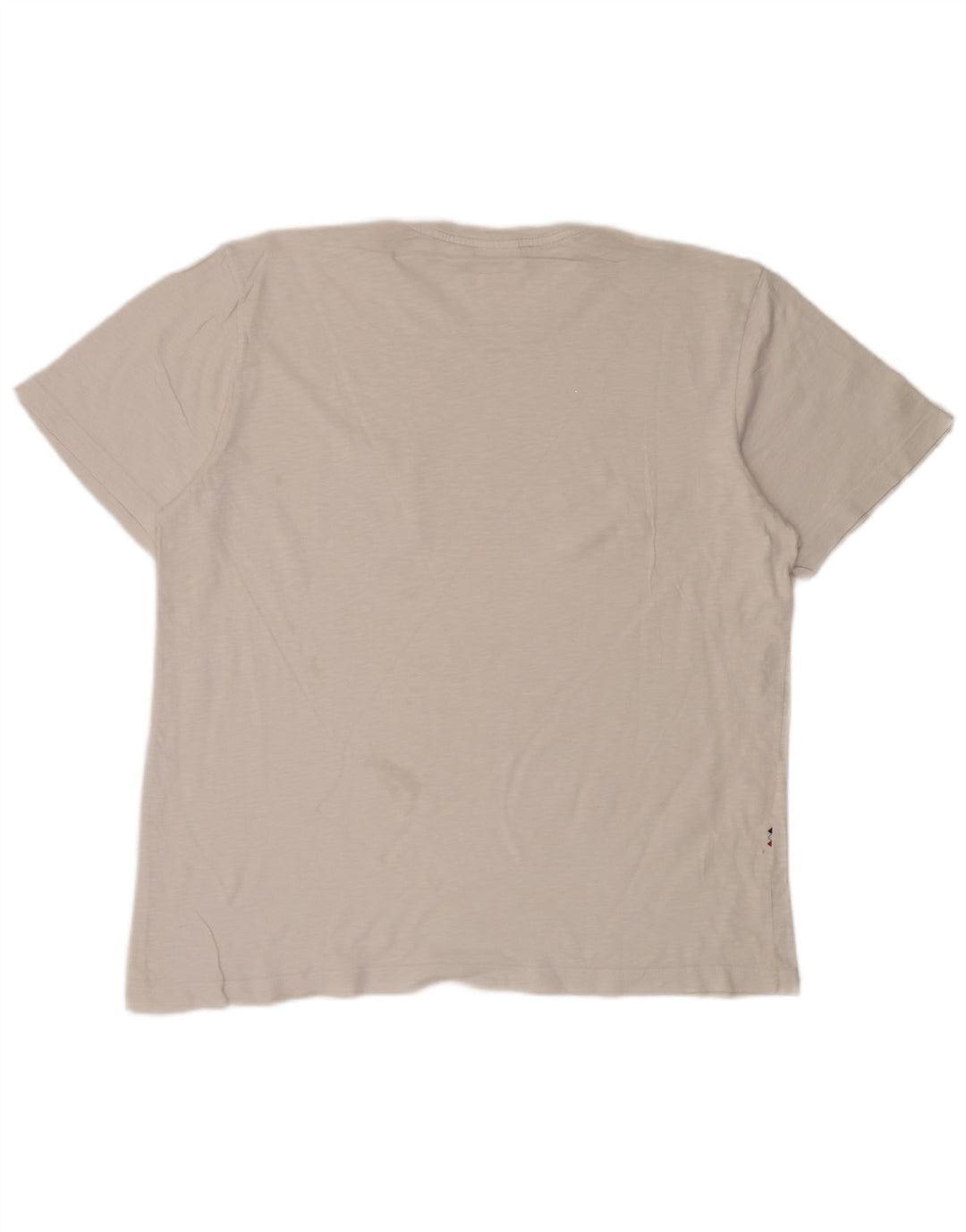 T-shirt męski Lacoste, rozmiar 7, 2XL, biała bawełna w plamki