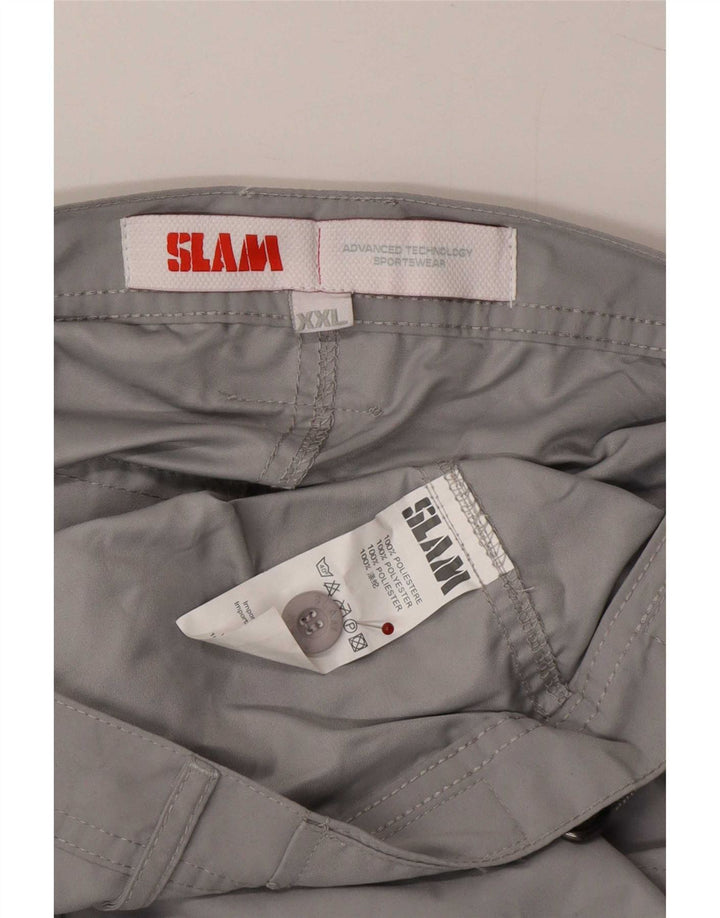 Męskie spodenki cargo Slam 2XL W40 Szary poliester