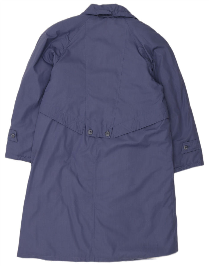 Nowy szybki damski płaszcz wiatrówkowy UK 16, duży niebieski poliester