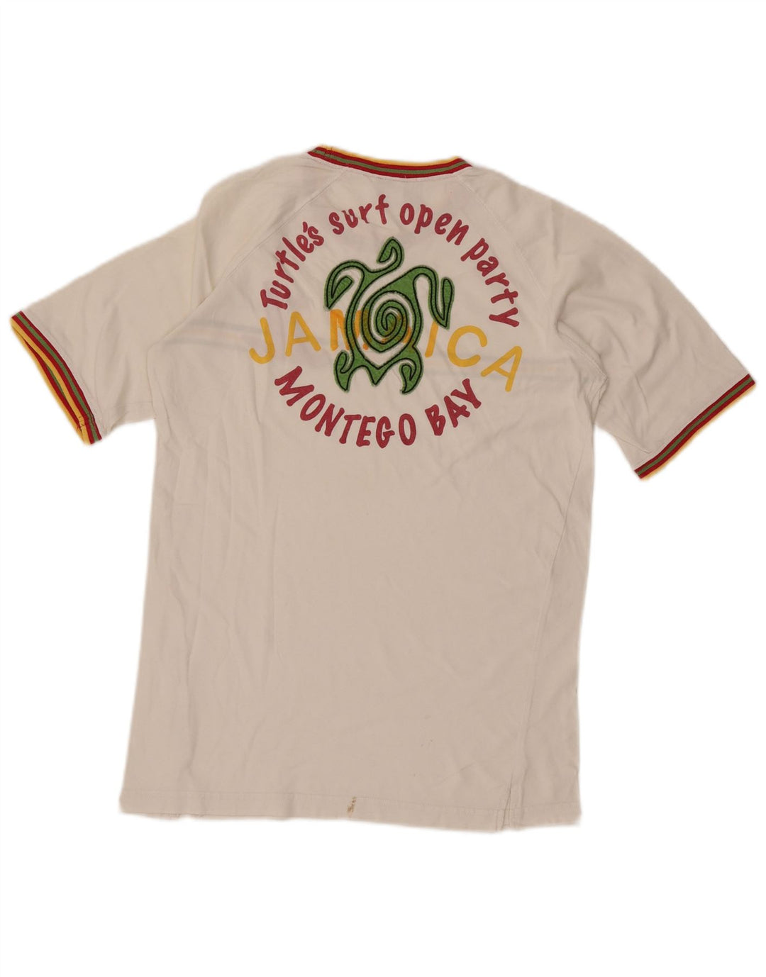 Męska koszulka z grafiką Asics Montego Bay, średnia, bawełniana w białe paski