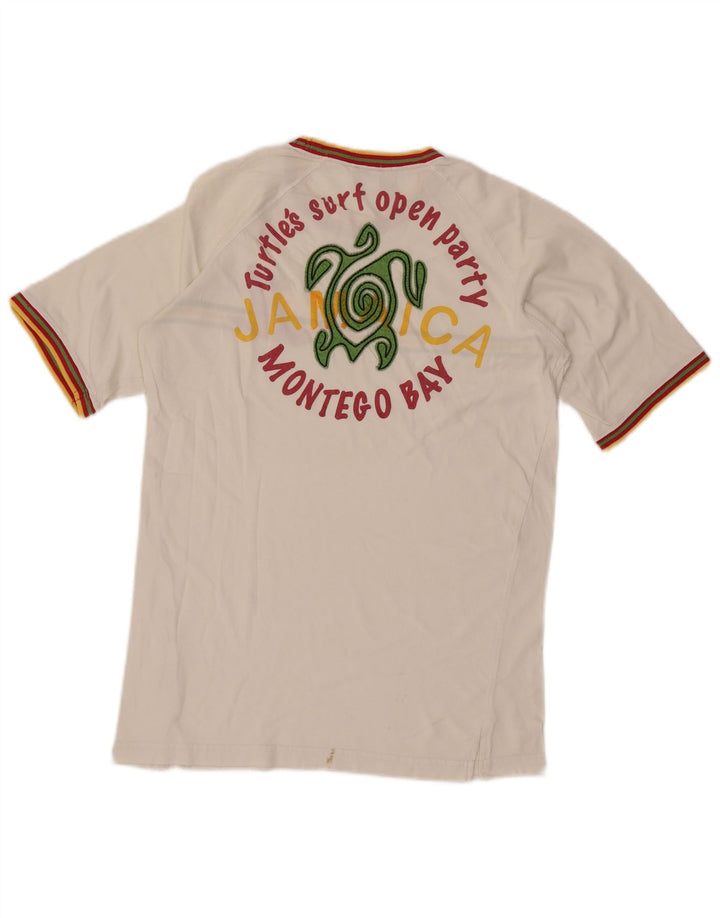 Męska koszulka z grafiką Asics Montego Bay, średnia, bawełniana w białe paski