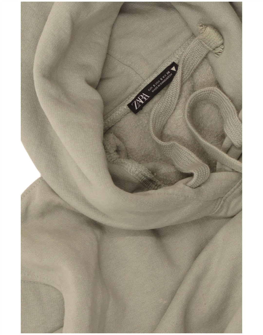 Męski sweter z kapturem o luźnym kroju Zara, mały, zielony