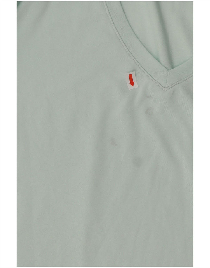 Damska koszulka t-shirt UNDER ARMOUR Heat Gear UK 14, średni turkusowy poliester