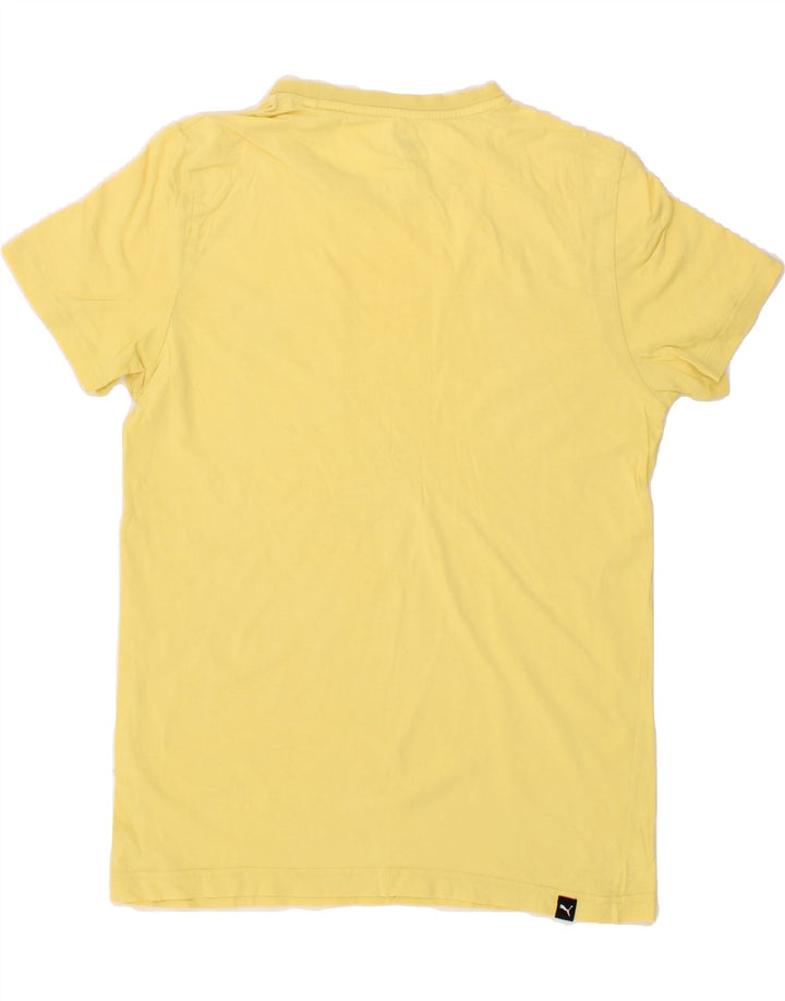 PUMA Mens T-Shirt Top Small Yellow Vintage Puma and Second-Hand Puma from Messina Hembry 