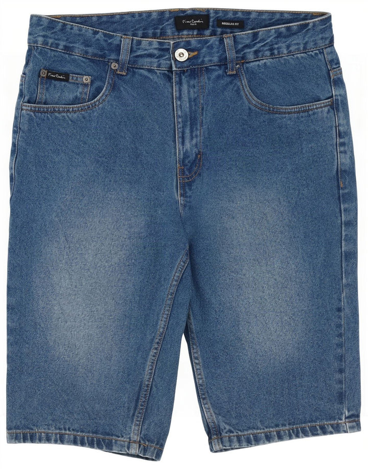 Męskie spodenki jeansowe Pierre Cardin o regularnym kroju, średnie W32, niebieskie, bawełniane