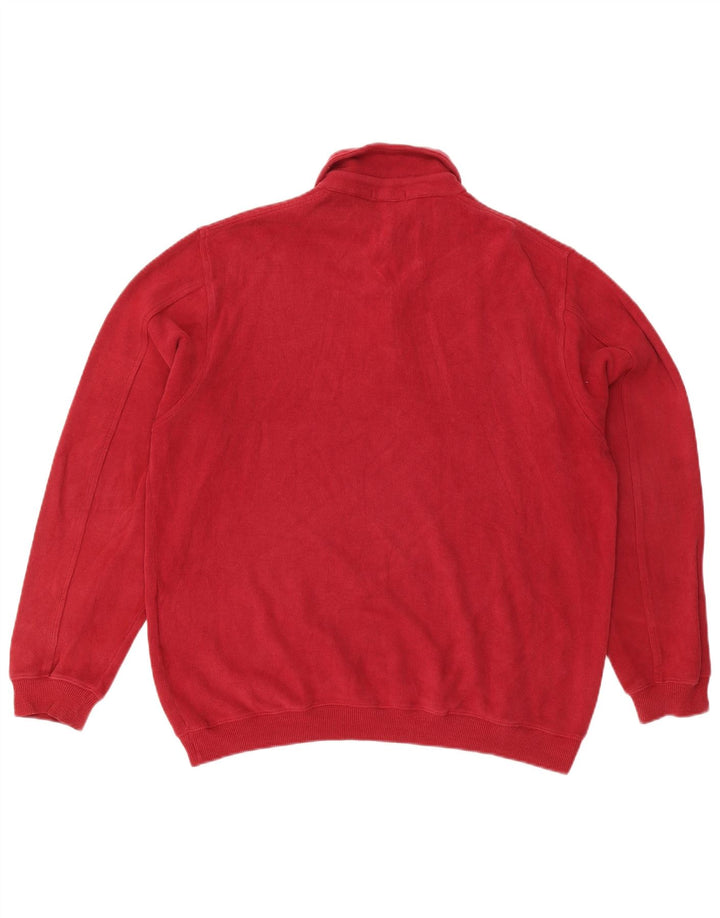 Męski sweter polo Gant, bawełniany, w kolorze średnio czerwonym