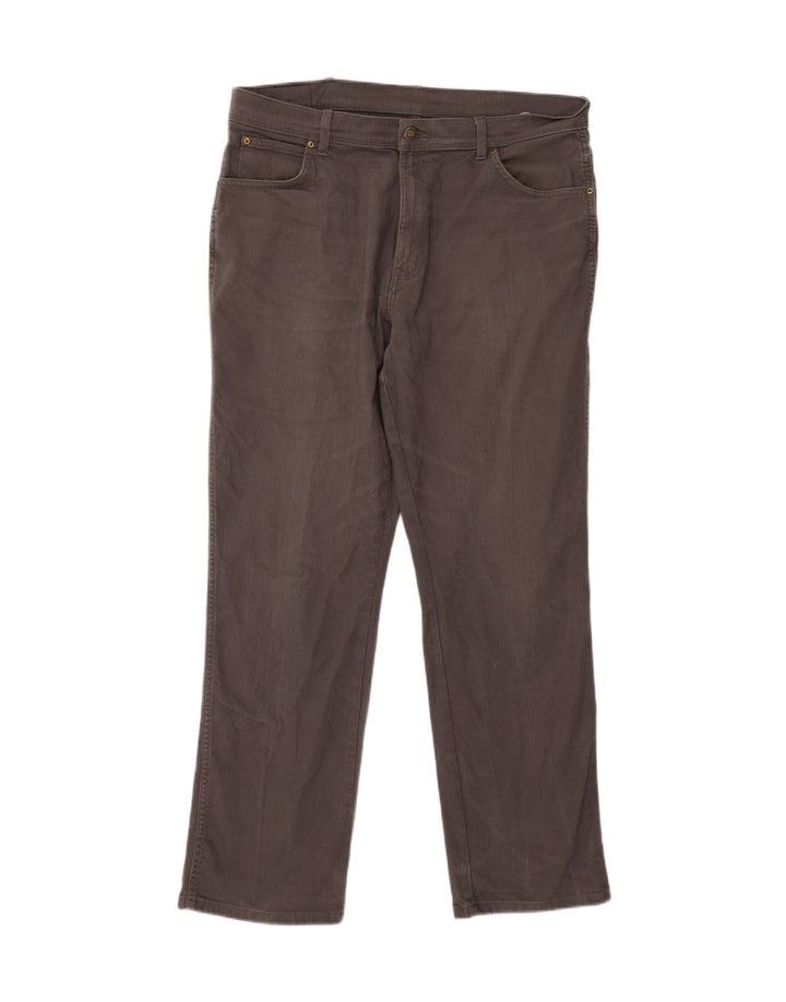 WRANGLER Mens Regular Fit Straight Jeans W38 L32 Grey Cotton Vintage Wrangler and Second-Hand Wrangler from Messina Hembry 