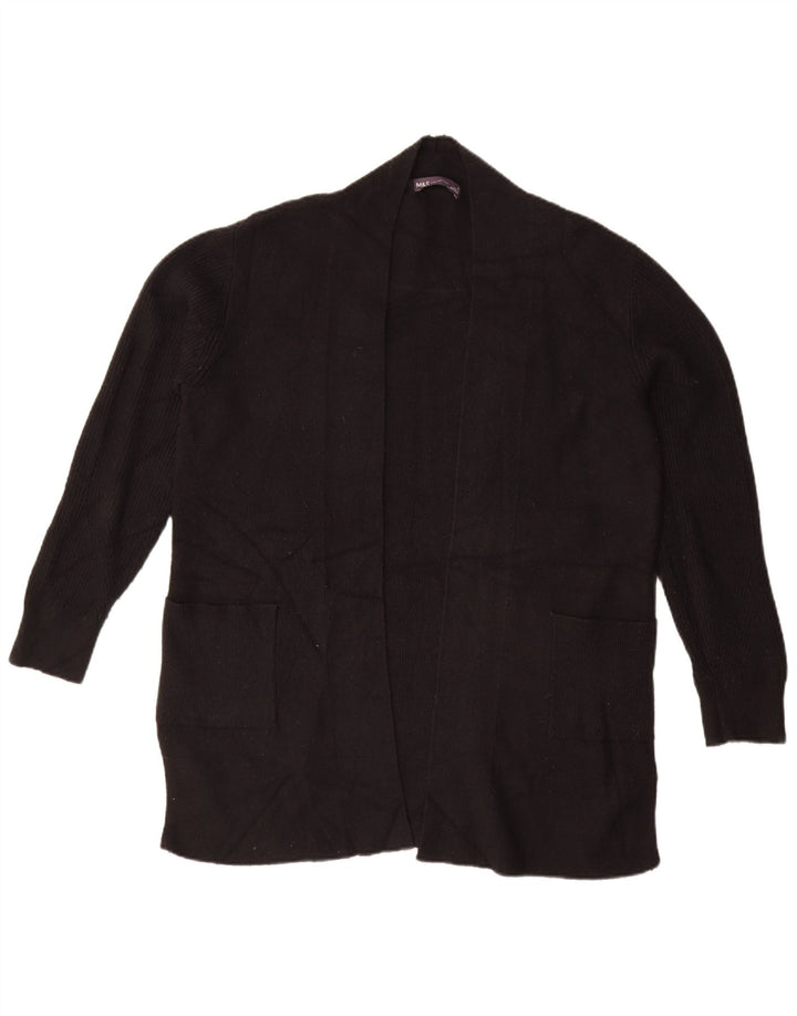 Marks & Spencer Damski sweter oversize z otwartym kardiganem UK 14, duży, czarny