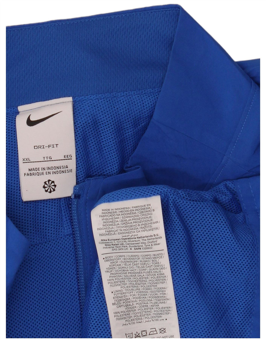 Męska kurtka dresowa Nike Graphic 2XL z poliestru w niebieskie paski