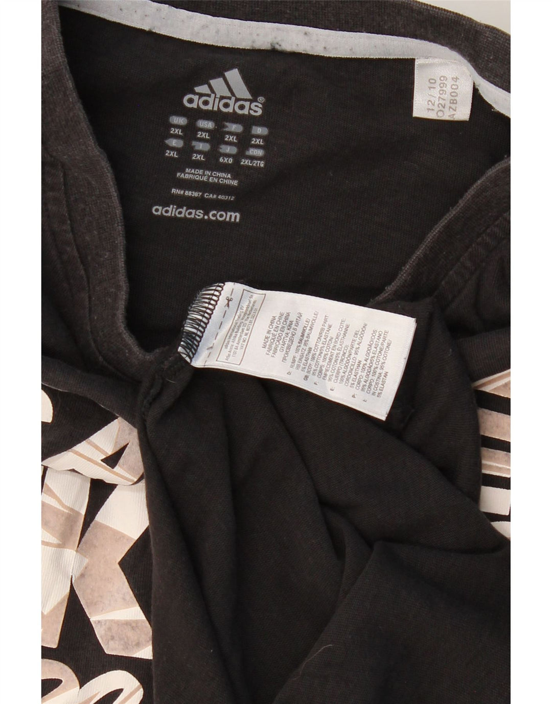 Męska koszulka z grafiką ADIDAS Los Angeles Lakers, 2XL, czarna, bawełniana