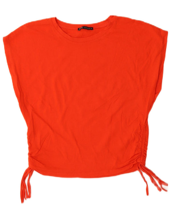 T-shirt damski Zara Top UK 10, mały, pomarańczowy