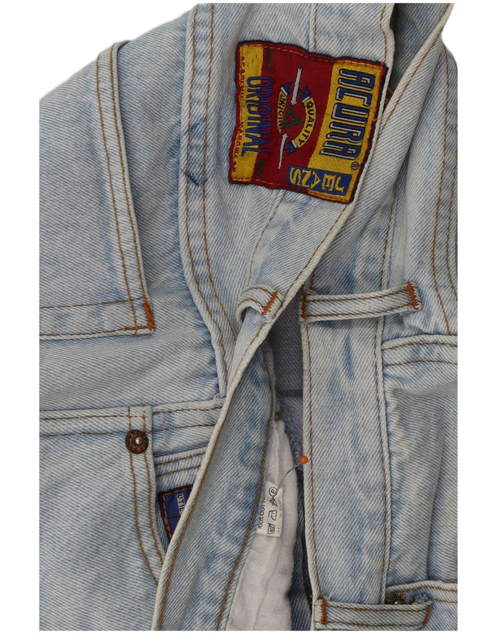 Damskie spodenki jeansowe VINTAGE W29 Średni niebieski, bawełniany