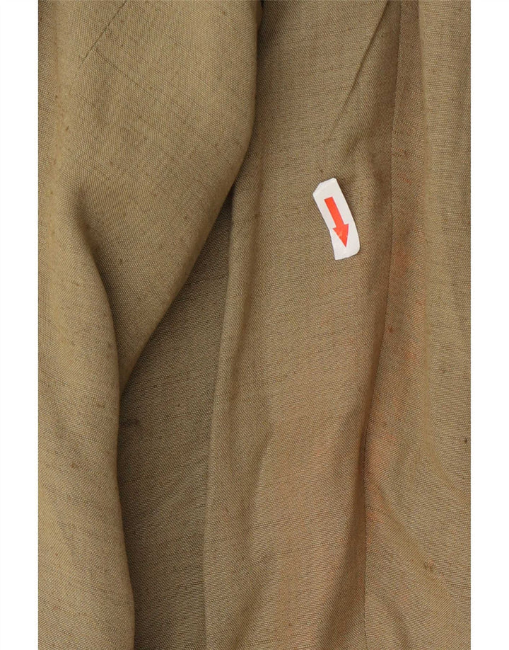 Męska marynarka zapinana na 3 guziki Centaur UK 48 4XL Khaki Wiskoza