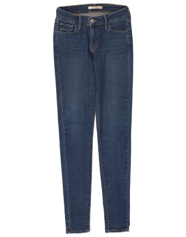 Damskie jeansy Levi's 710 Super Skinny W26 L32 Niebieskie bawełniane
