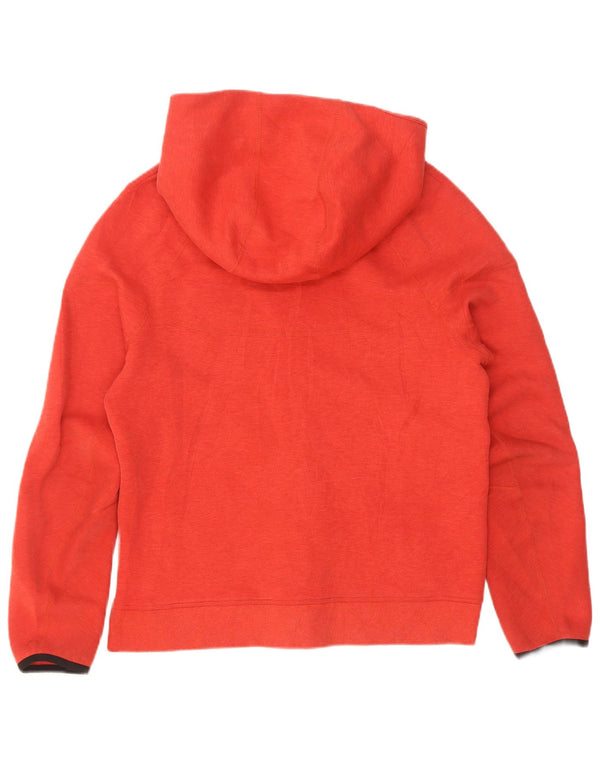 Damski sweter z kapturem i zamkiem błyskawicznym Nike UK 18 XL, czerwony, bawełniany