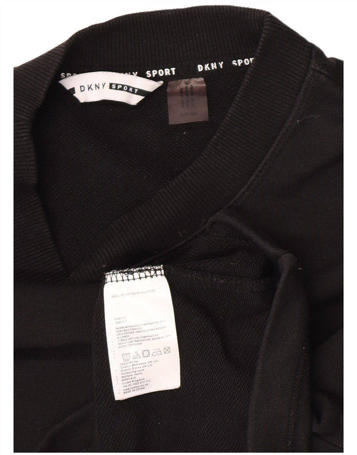 Damska bluza oversize Dkny z grafiką UK 10, mała, czarna bawełna