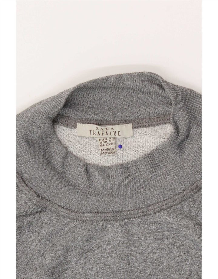 Damska bluza oversize z grafiką Zara UK 10 Small Grey