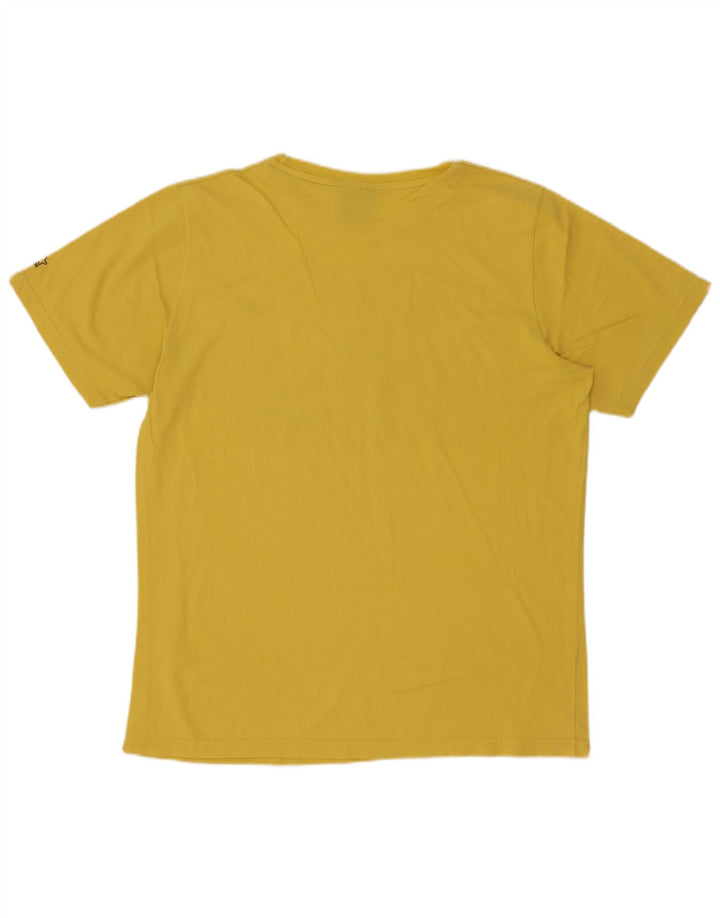 Starter Męski T-shirt z grafiką, duży, żółty, bawełniany