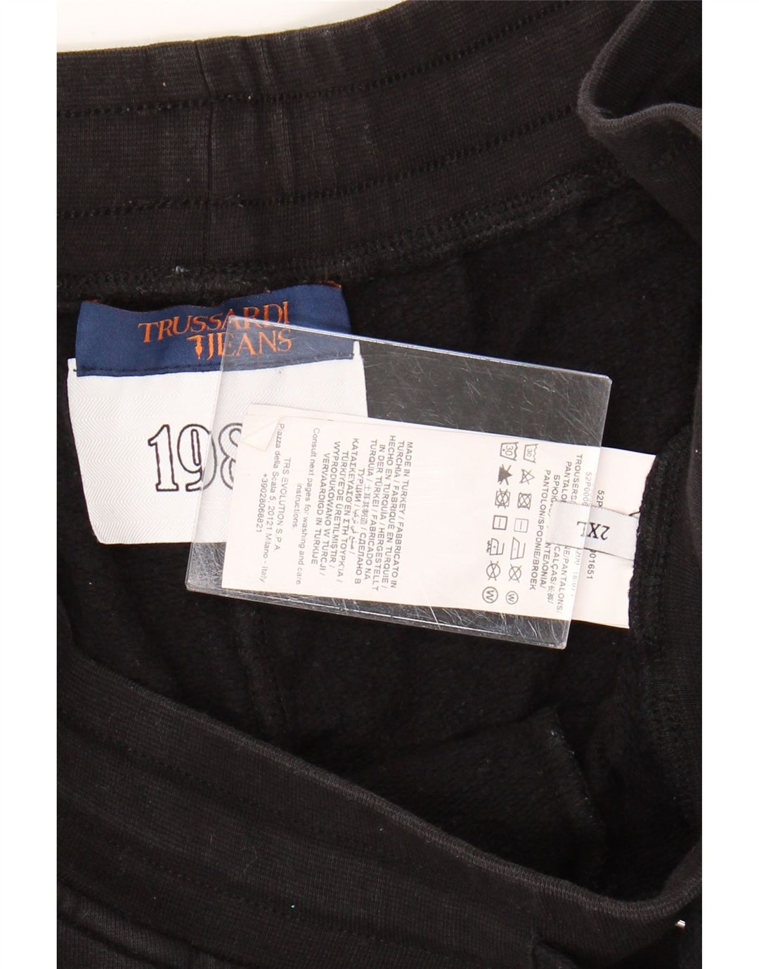 Trussardi Damskie UK 20 2XL Czarna bawełna