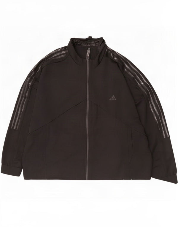 Adidas Męska bluza dresowa z grafiką 2XL Czarny poliester