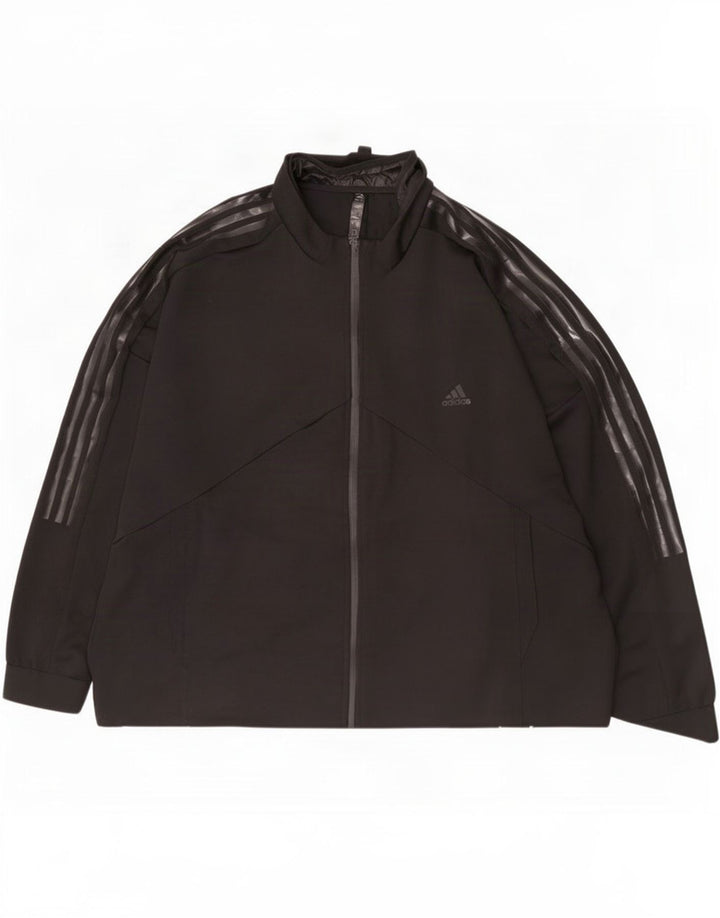 Adidas Męska bluza dresowa z grafiką 2XL Czarny poliester